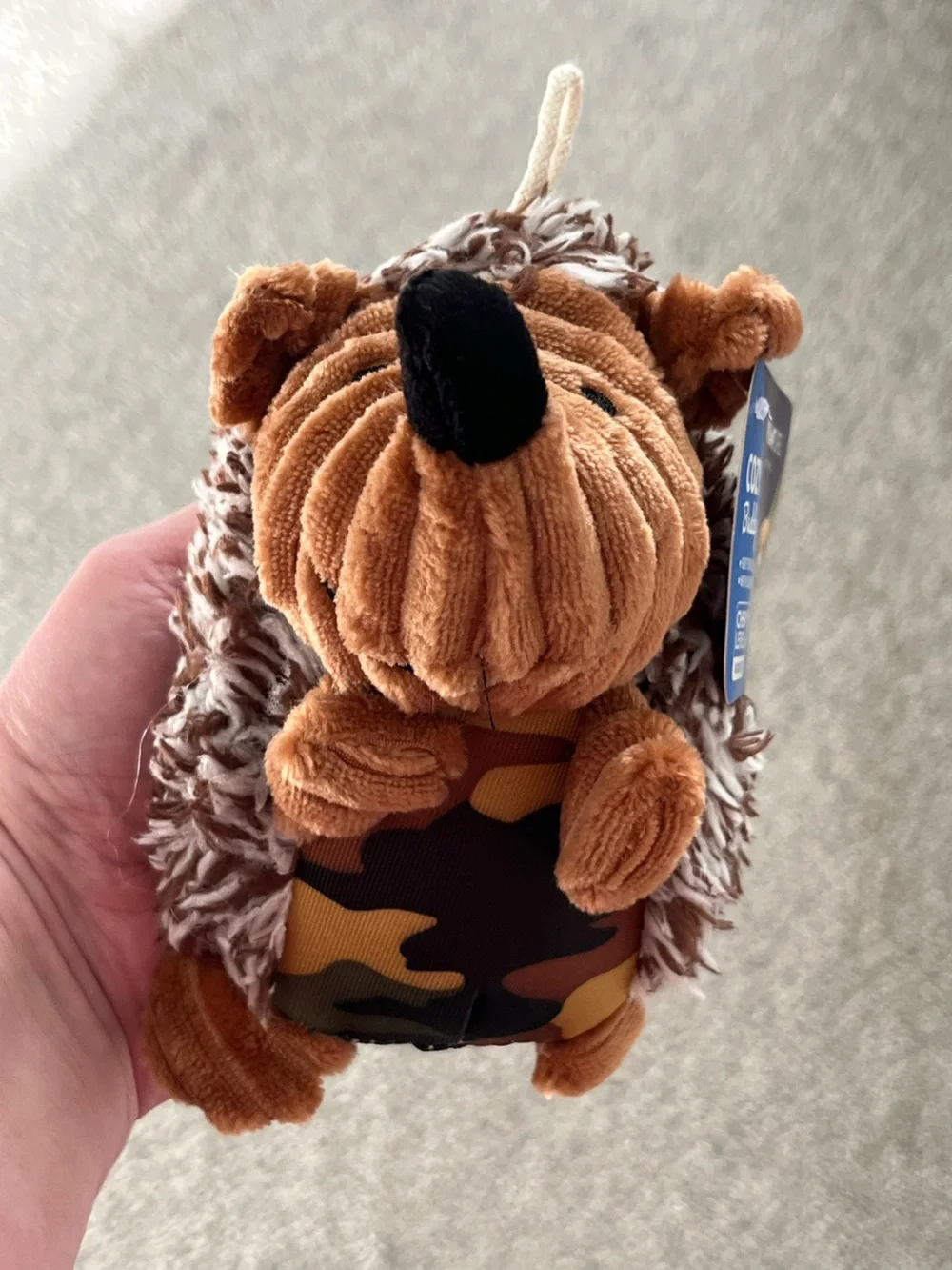 NWT Top Paw Navy Blue Bone-Print Pet Harness and Hedgehog Dog Toy